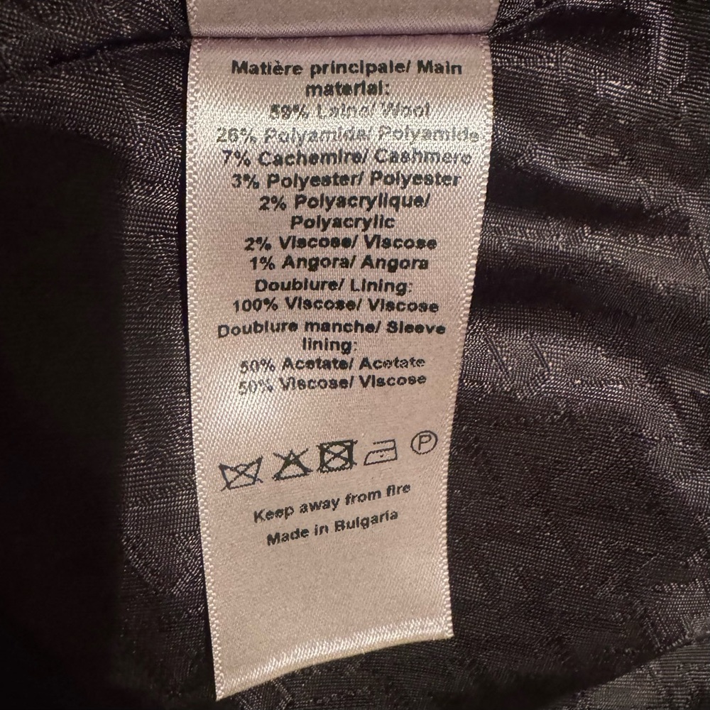 Zadig and Voltaire Gray ‘Monarque’ Wool Blend Coat Size Large NEW with Tags - Picture 14 of 16
